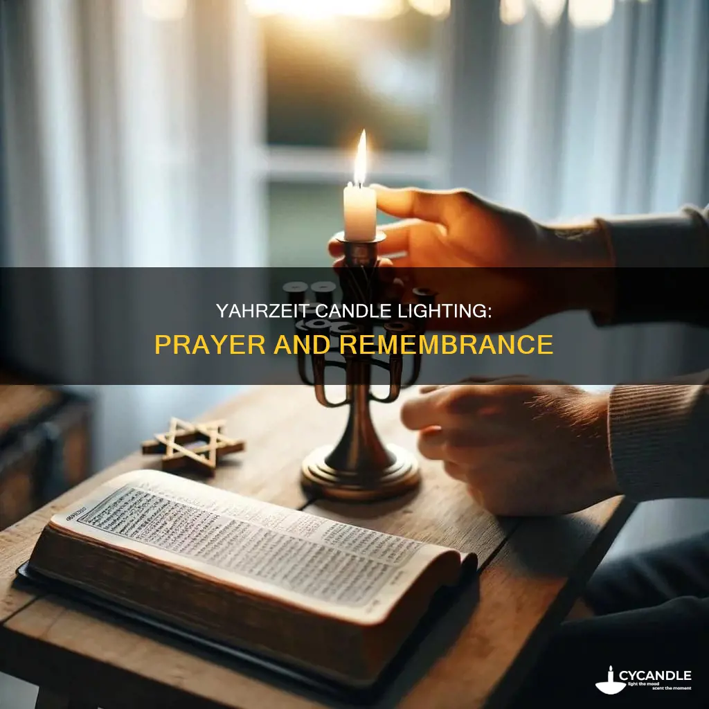 is there a prayer with the yahrzeit candle