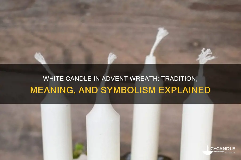 is there a white candle in the advent wreath