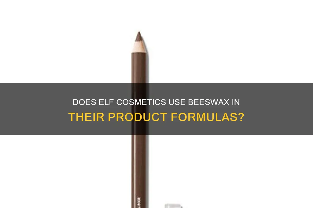 is there beeswax in elf products