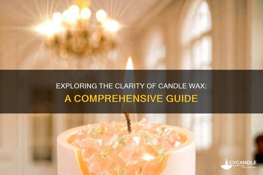 is there clear candle wax