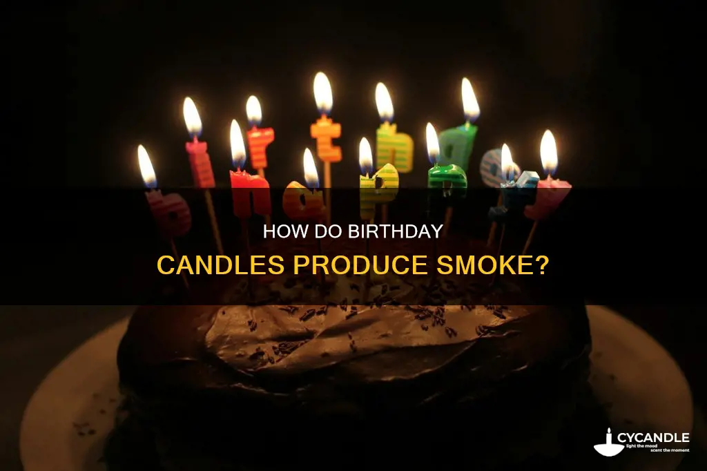 is there smoke from birthda candles