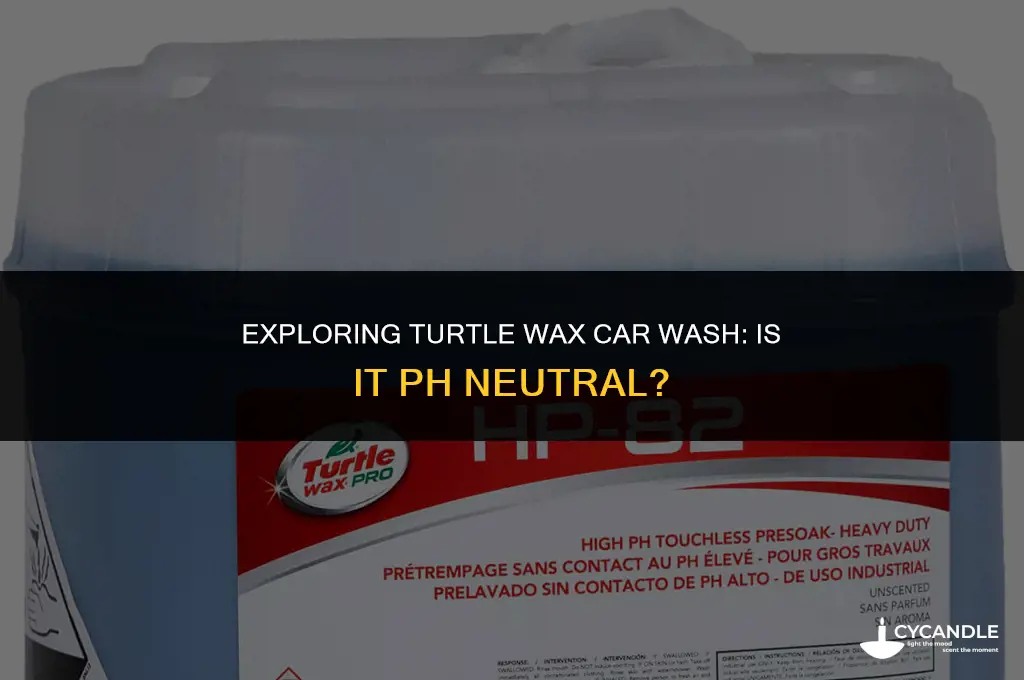 is turtle wax car wash ph neutral