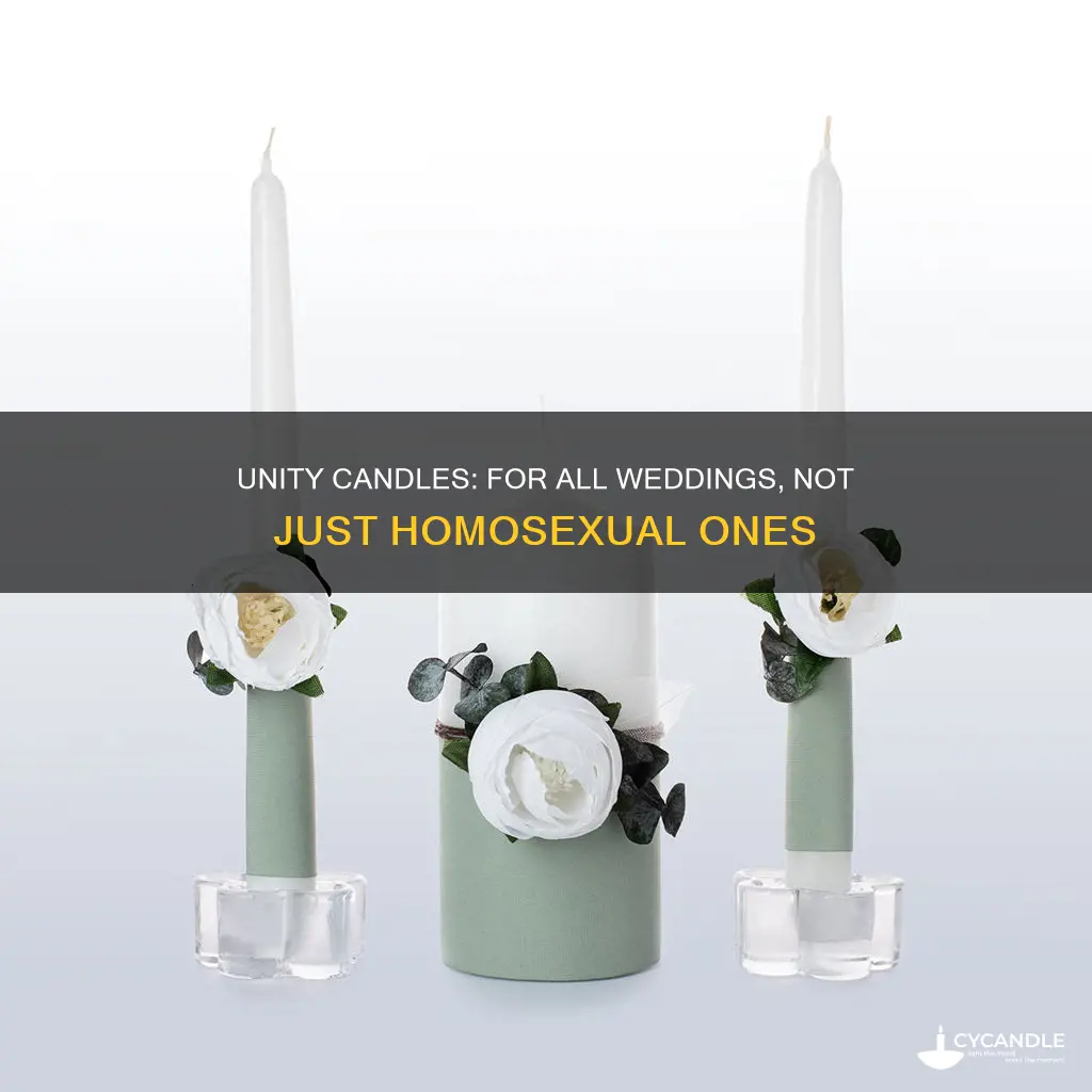 is unity candle foe homosexual weddings only