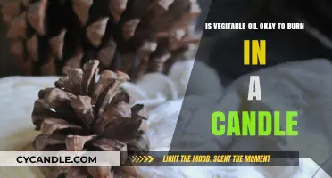 Can Vegetable Oil Safely Replace Wax in Homemade Candles?