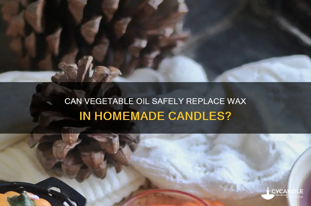 is vegitable oil okay to burn in a candle