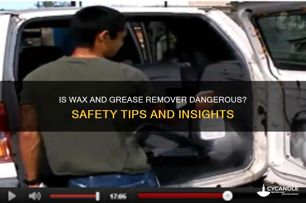 is wax and grease remover dangerous