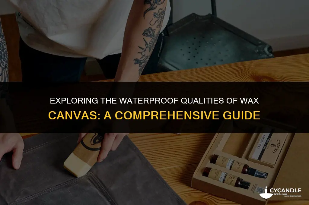 is wax canvas waterproof