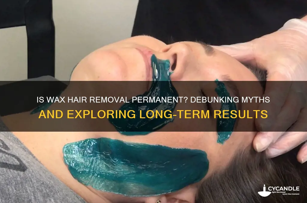 is wax hair removal permanent