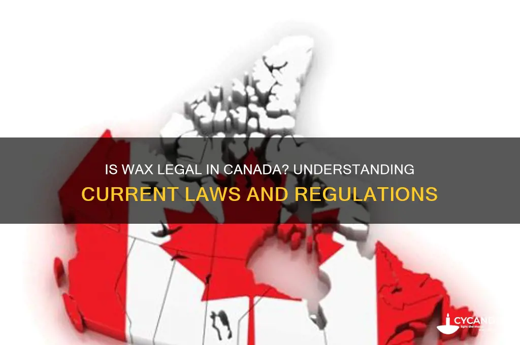 is wax legal in canada