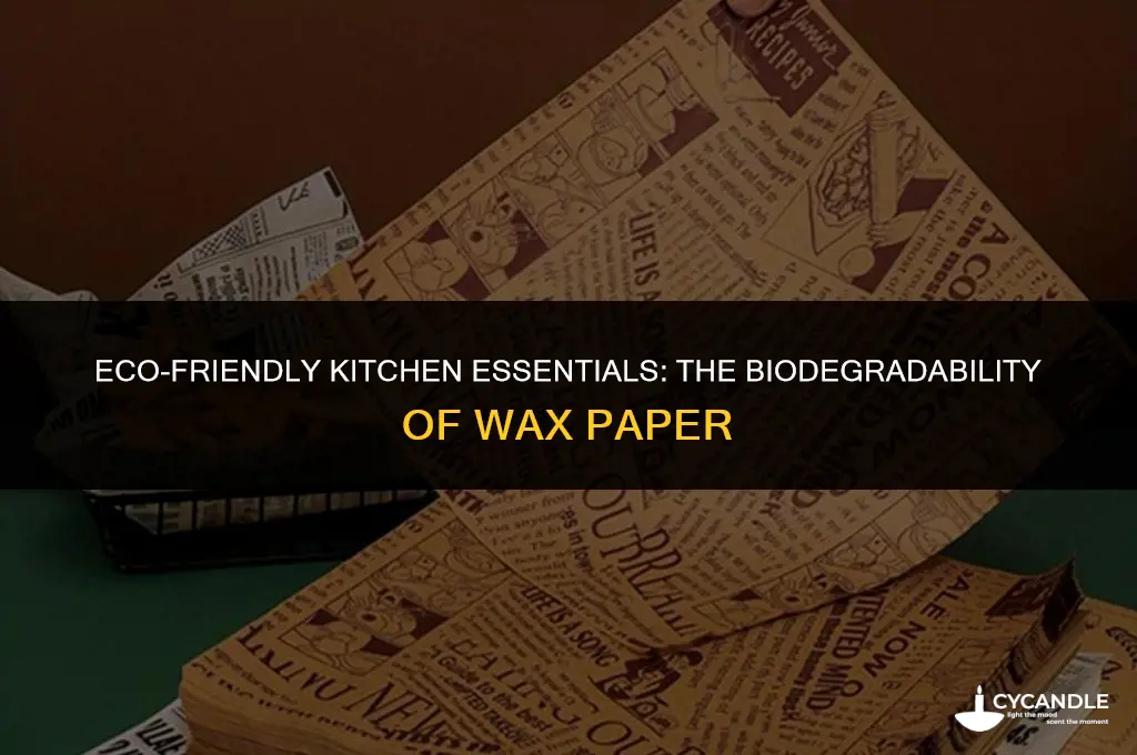 is wax paper biodegradable