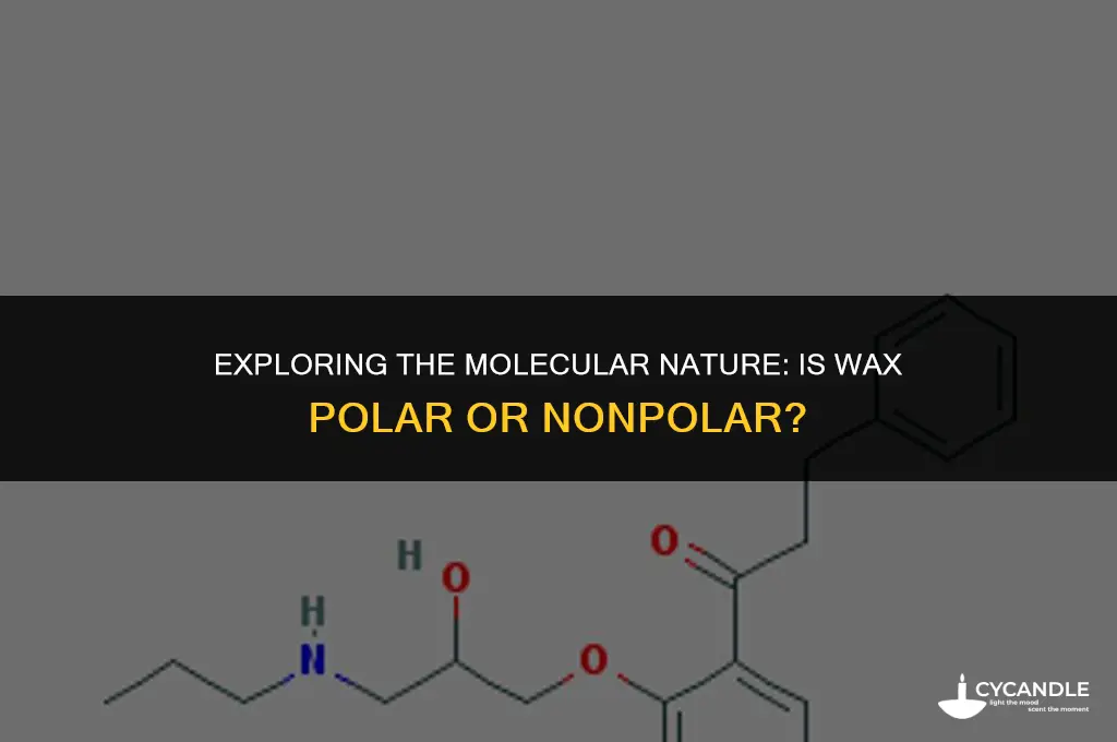 is wax polar or nonpolar
