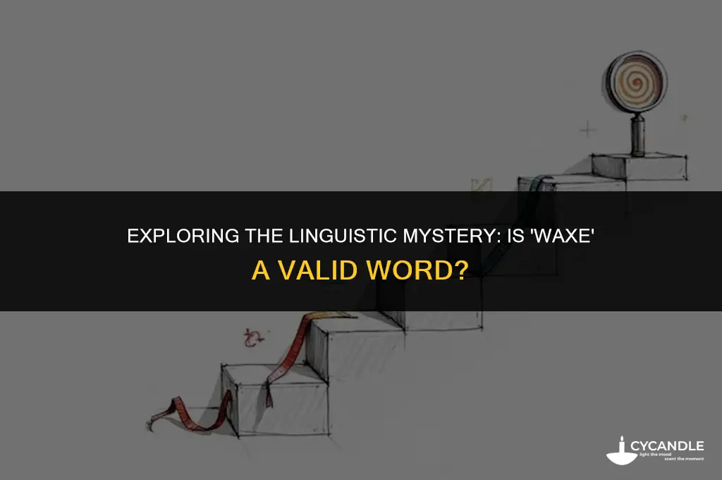 is waxe a word