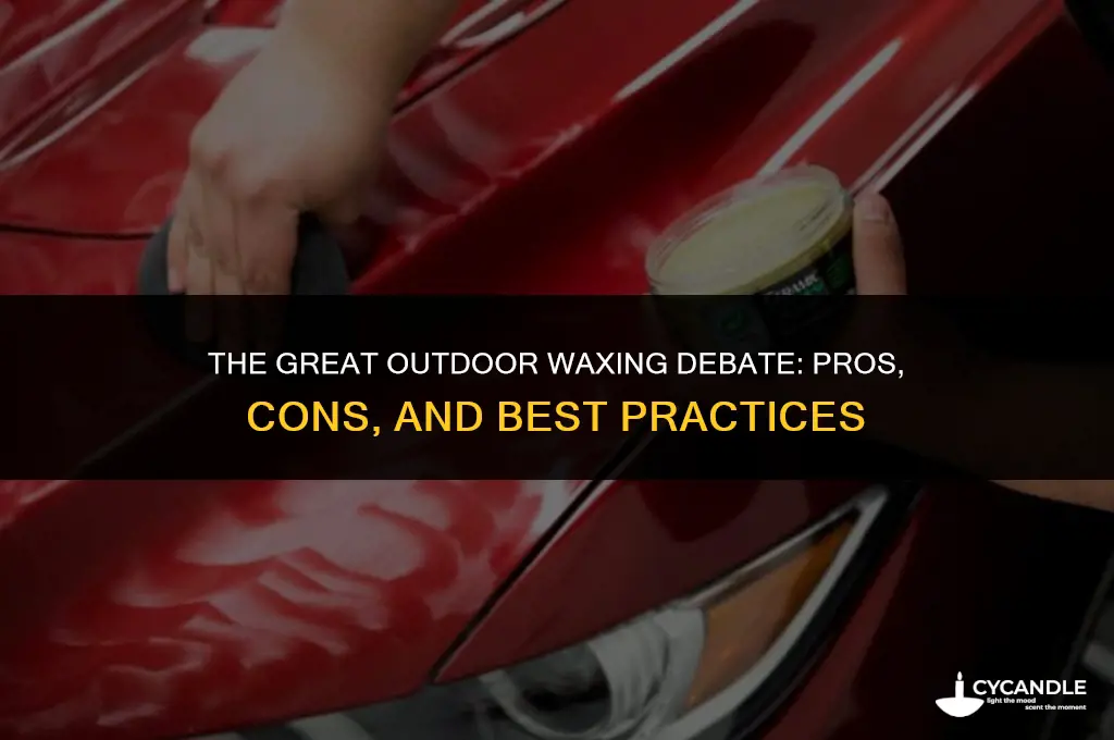 is waxing a car outside a bad idea