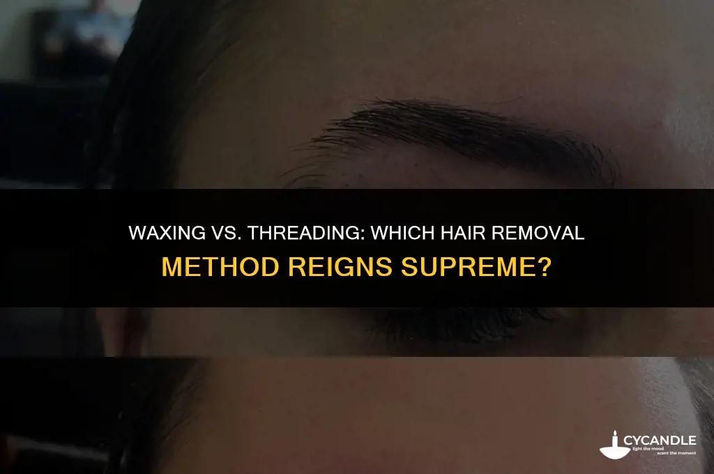 is waxing better than threading