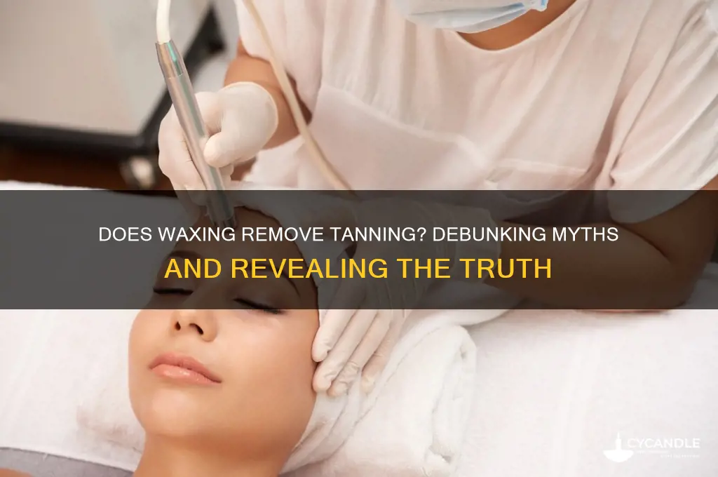 is waxing remove tanning