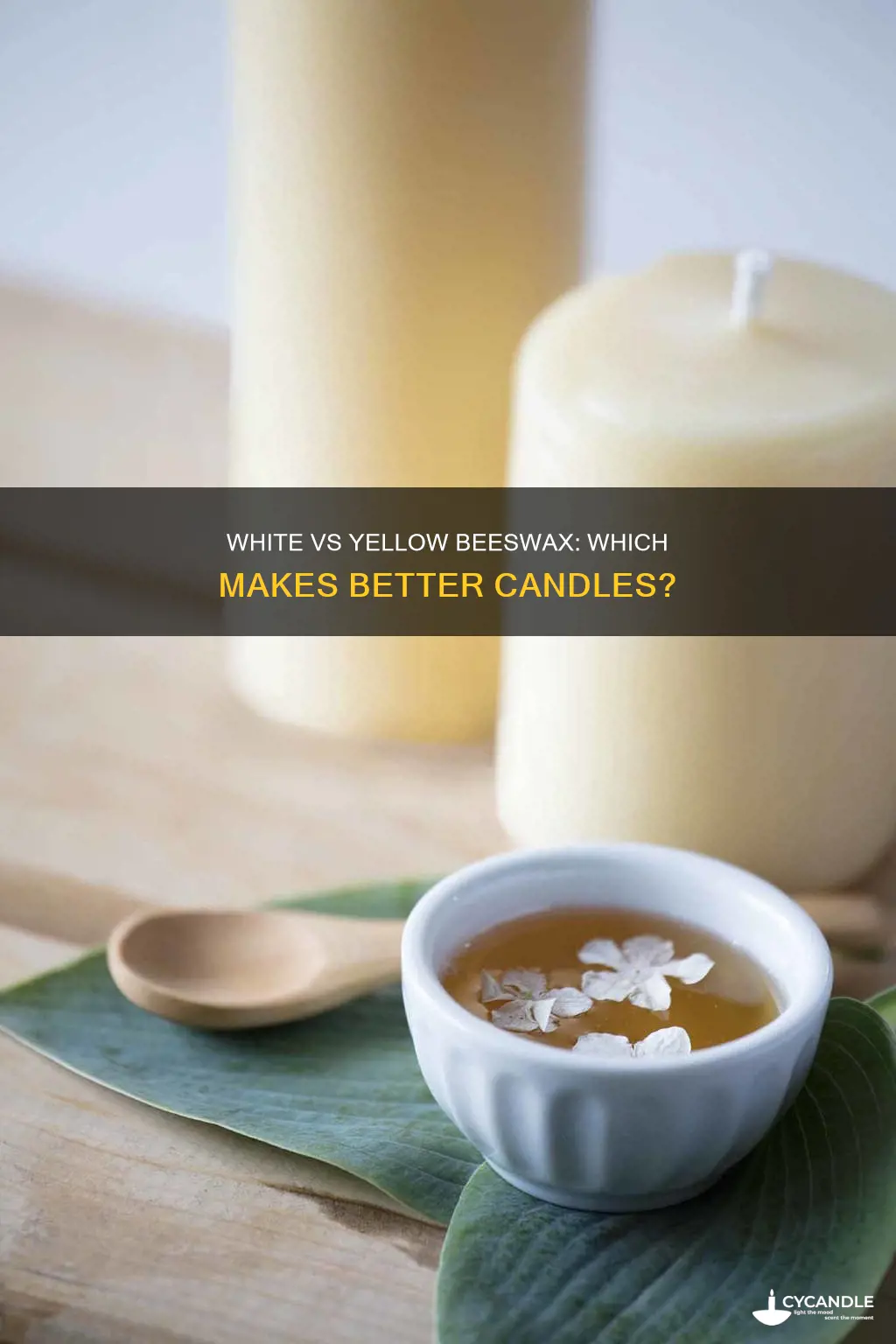 is white or yellow beeswax better for candles