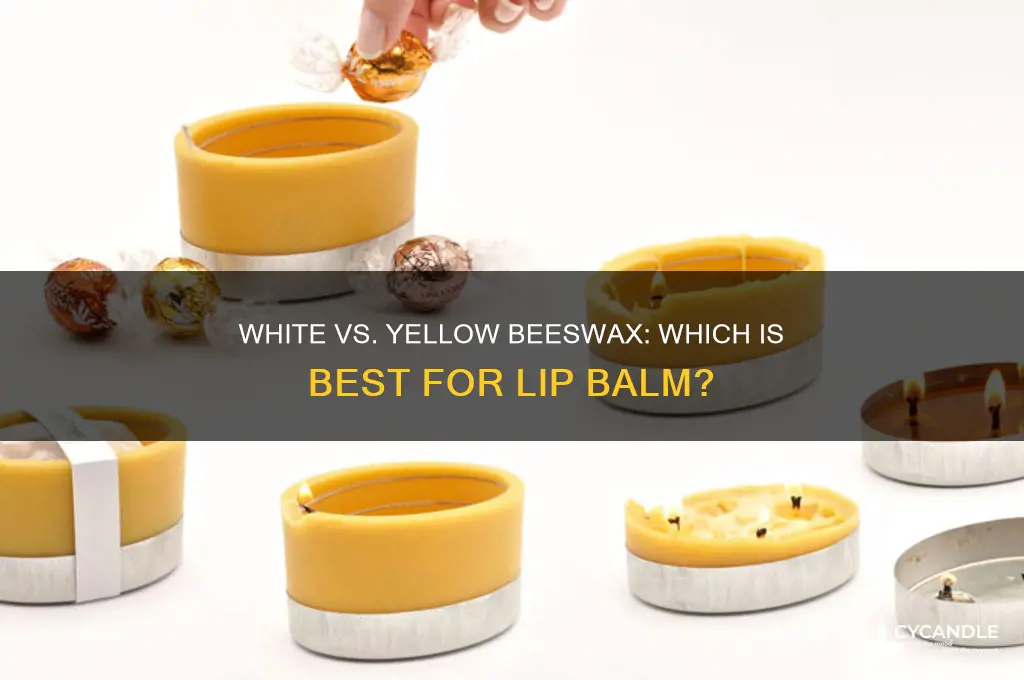 is white or yellow beeswax better for lip balm