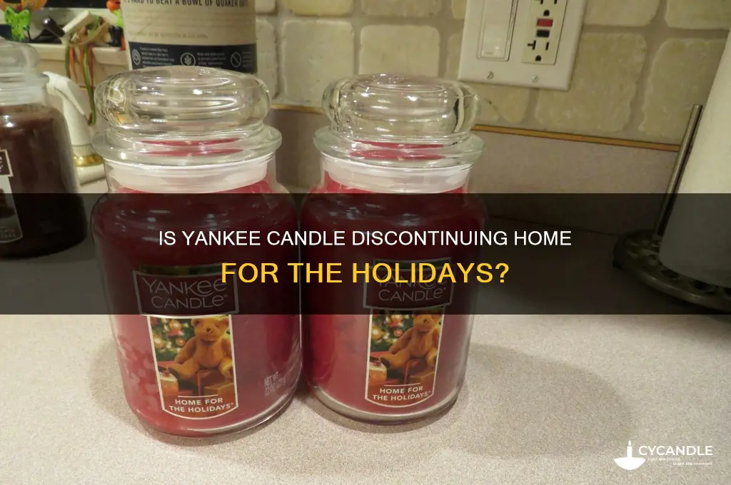 is yankee candle discontinuing home for the holidays