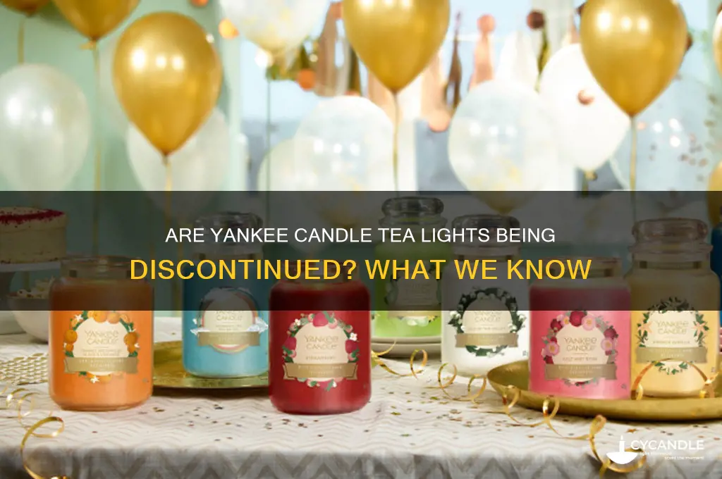 is yankee candle discontinuing tea lights