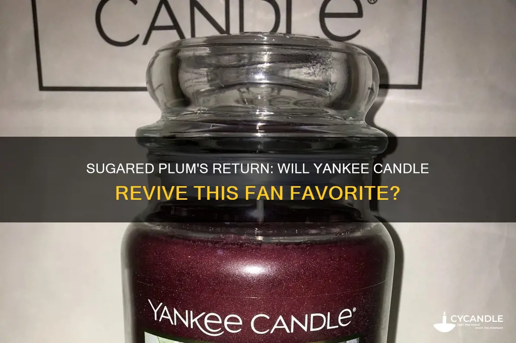 is yankee candle going to bring back sugared plum