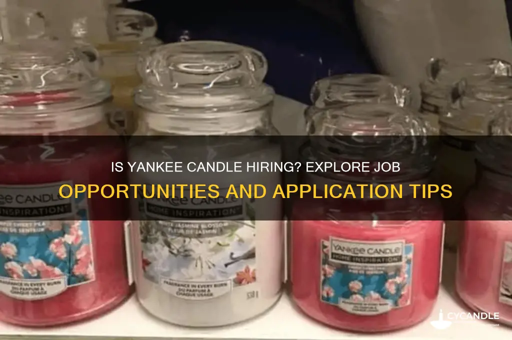 is yankee candle hiring