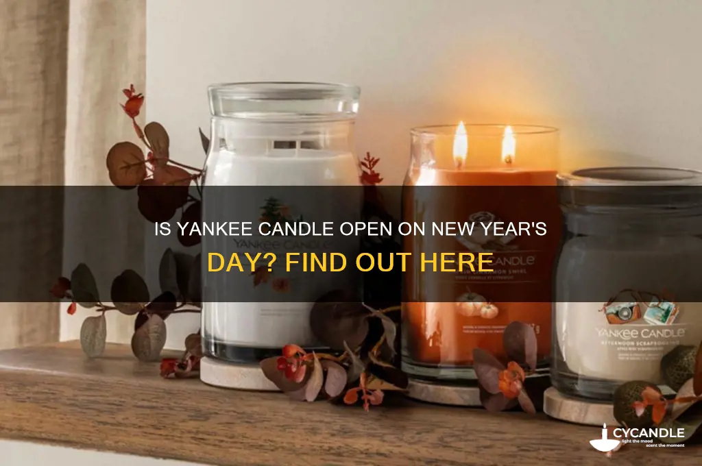 is yankee candle open on new year