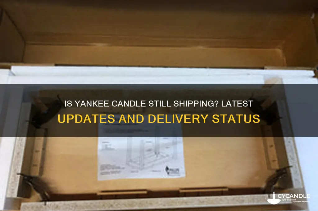 is yankee candle still shipping