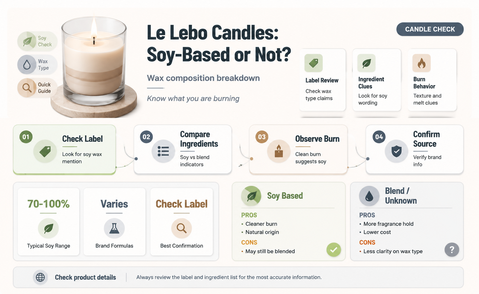 are le lebo candles made of soy