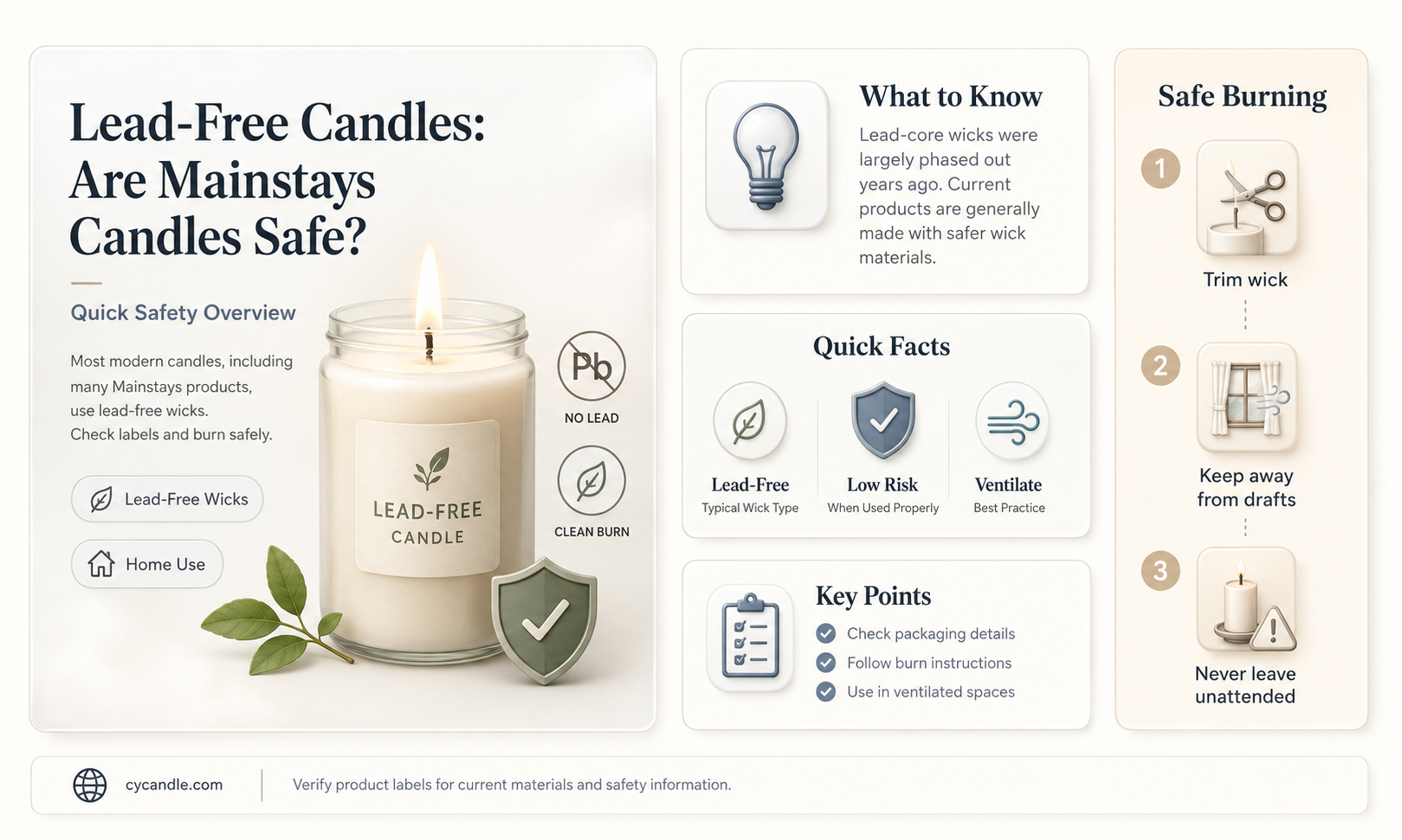 are mainstays candles lead free