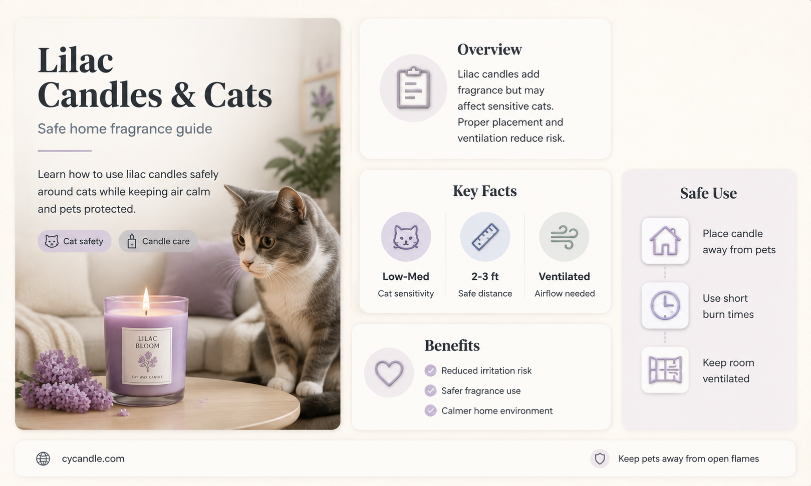 are lilac candles safe for cats