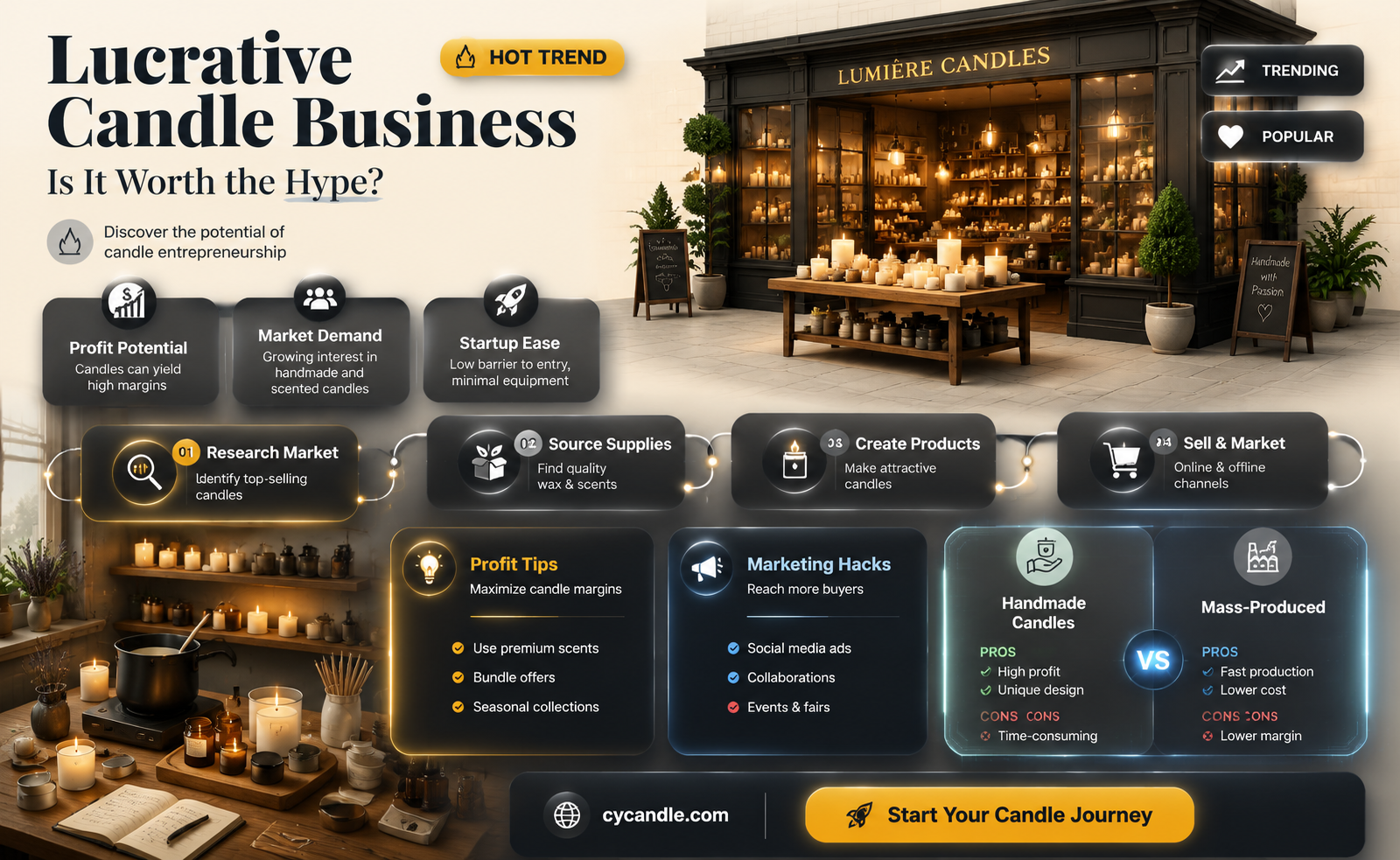 are candles a good business