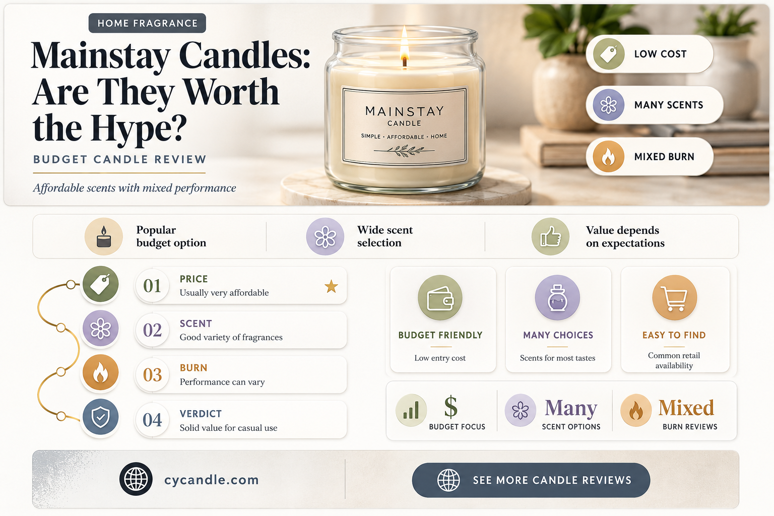 are mainstay candles good