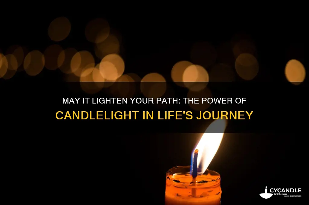 may it lighten your path candle