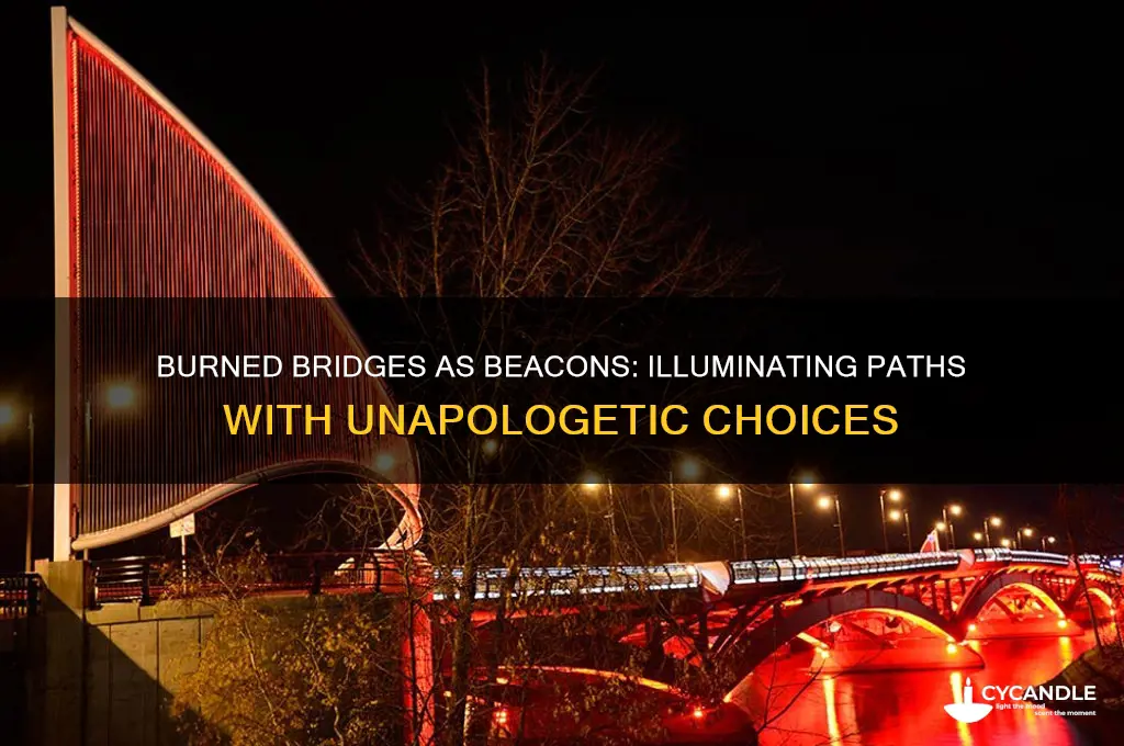 may the bridges i burn light the way candles