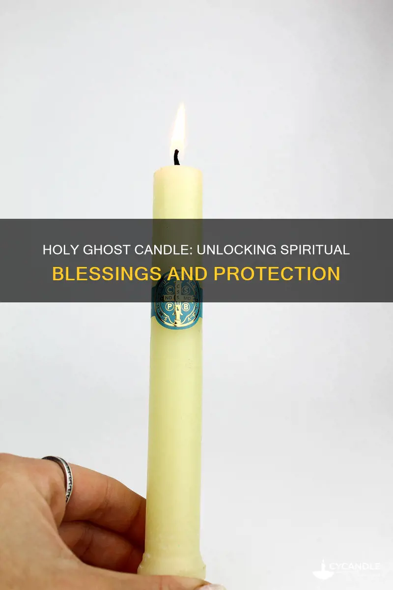 may the virtue of the holy ghost candle
