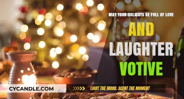 May Your Holidays Be Full of Love and Laughter Votive