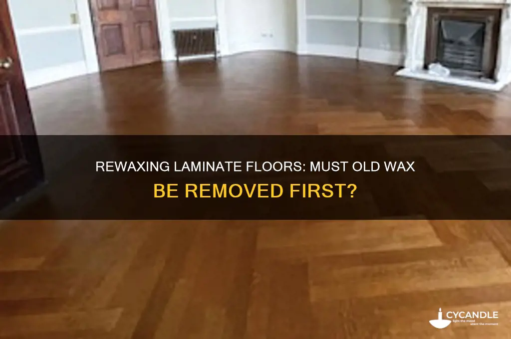 must wax be removed to rewax laminate floors