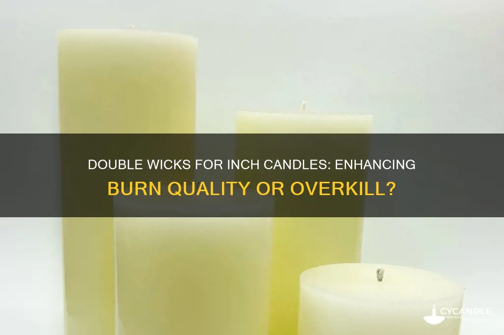 should a inch candle have 2 wicks
