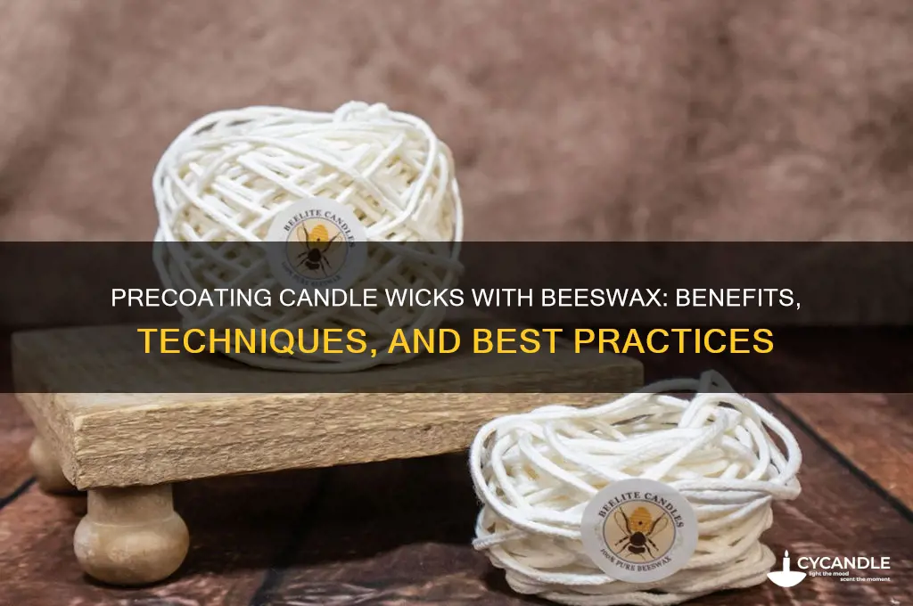should candle wick be precoated with beeswax