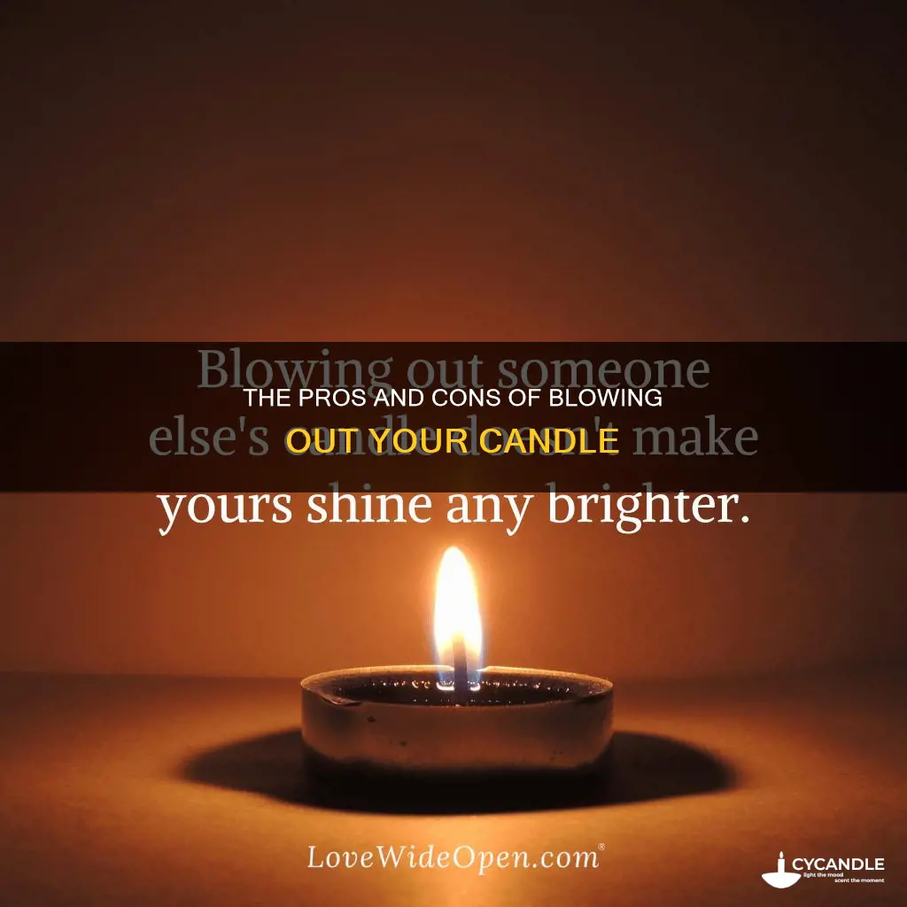 should i blow out my candle
