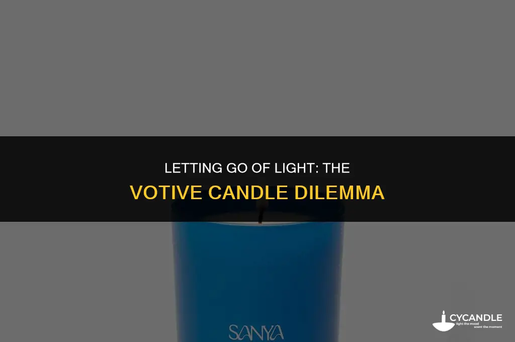 should i let my votive candle burn out