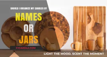 Organizing Candles: Name or Jar?