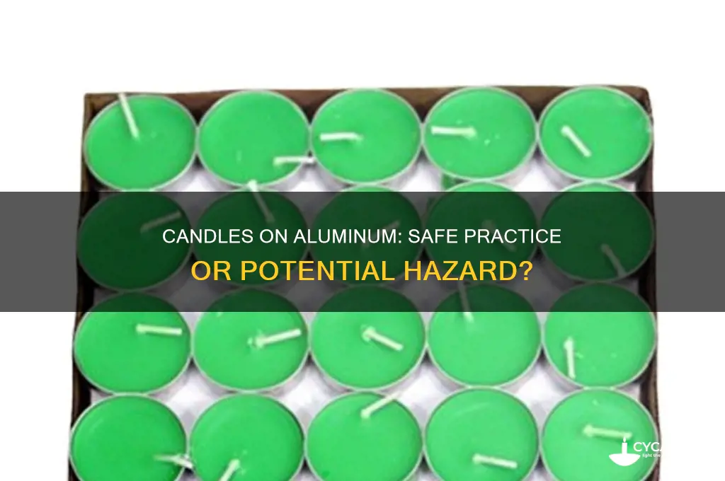 should i put candles on aluminum