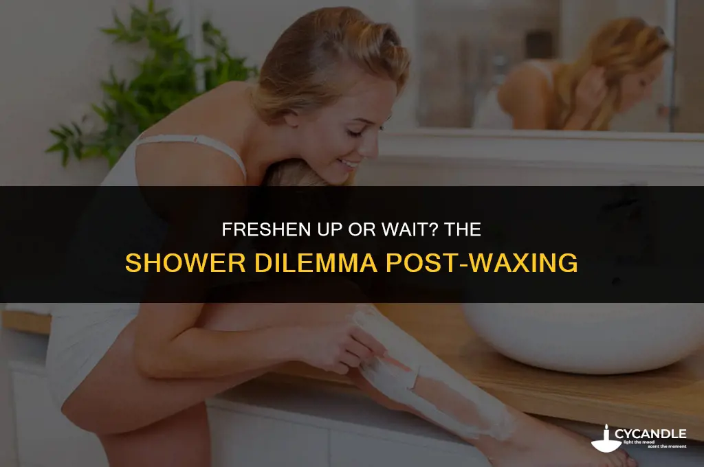 should i shower after waxing