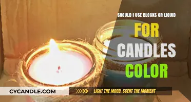 Blocks vs. Liquid: Choosing the Best Option for Candle Coloring
