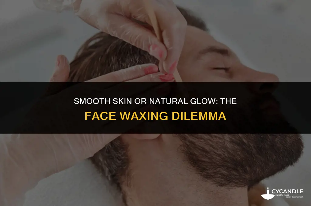 should i wax my face