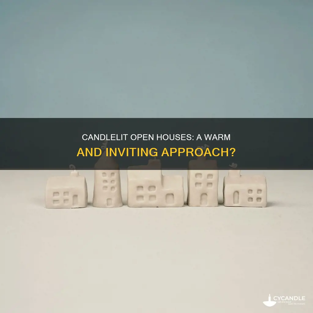 should you have candle lit for open house