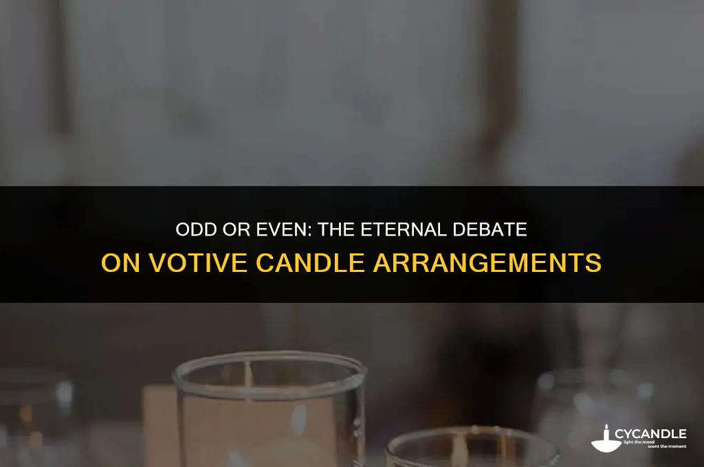 should you have odd number of votives on table