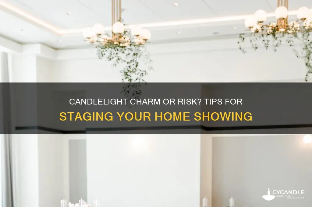 should you light a candle when showing a house