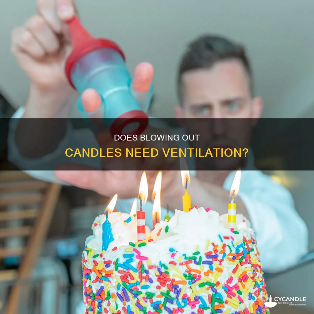 should you open a window when blowing out a candle